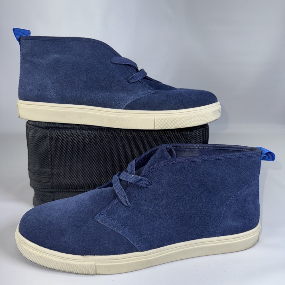 Steve Madden Everett Blue Suede‎ Mid Top Women's Shoe Size 10B